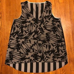 Vince Camuto 2-tone Asymmetrical Top